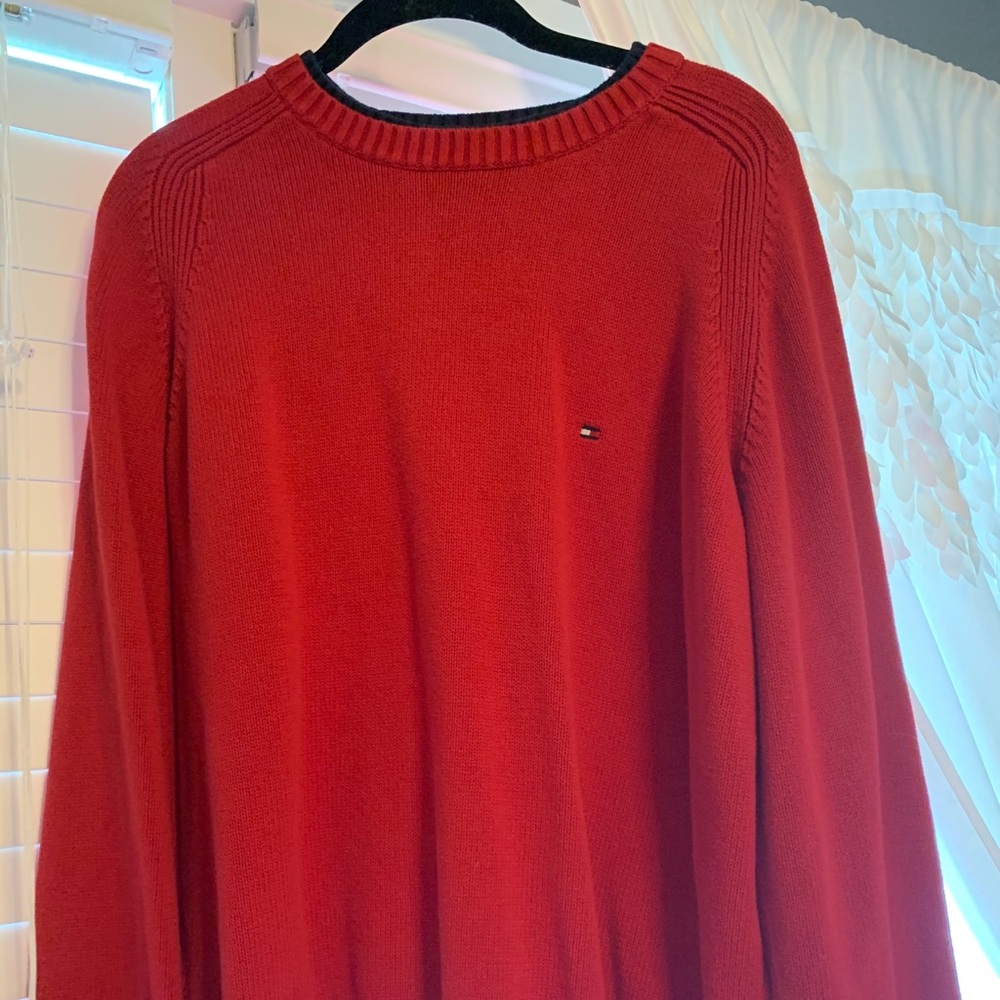 Red Tommy Hilfiger Sweater